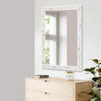 Tanmicoshomy Brown Shell Framed Rectangular Wall Mirrors - Image 6