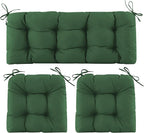 Wicker Chair Cushions of 3 Pieces, Waterproof Cushions by Aegisun
