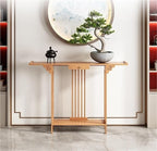 Natural Bamboo Console Table - Image 6