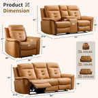 ANJ Power Reclining Loveseat Sofa - Image 2