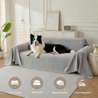 Couch Cover for Dogs, Boho Sofa Covers for 2 Cushion Couch, Chenille Sofa - Image 4