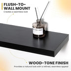 Acovy 55 Inch Floating Shelves, 9.3" Deep Floating Shelf Wall Mounted, Rustic - Image 7