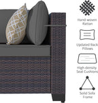 Outdoor Patio Furniture Set, 9 Pieces Outdoor Sectional Furniture Patio Set - Image 2