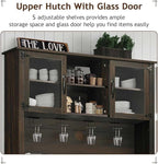 4ever2buy Farmhouse Coffee Bar Cabinet - Image 4
