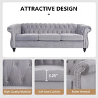 QHITTY 2 Piece Living Room Set, Sectional Chesterfield Sofa Chair Contemporary - Image 4