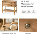 HULALA HOME Farmhouse Nightstand - Image 3