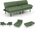 Ribilake 2 Sets 70" Futon Sofa Bed, 4 in 1 Multi-Function Couch Sleeper - Image 3