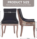 Modern Dining Chairs Set of 2, High Back Dining Chairs Side Chairs - Image 3