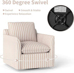 INZOY Swivel Accent Square Chair - Image 5