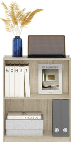 Furinno Gruen 2-Tier Open Shelf Bookcase, Metropolitan Pine - Image 4