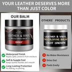 Leather Recoloring Balm with 100ml Mink Oil, Car Seats, Dye & Restorer - Image 2