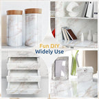 rabbitgoo Glossy Marble Contact Paper Peel and Stick Wallpaper 23.6" X 196.8" - Image 7