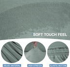 CUCRAF Cushion Sofa Cover 4 Piece Slipcovers, Soft Thick Velvet Couch Cover - Image 3
