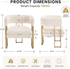 Barrel Accent Chair, Living Room Side Chair - Image 2