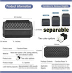 EclatBain Rectangle Bed Risers Furniture Risers Heavy-Duty Rectangular - Image 2