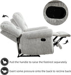 CANMOV Manual Recliner Chair Set of 2, Classic and Traditional Manual Recliner - Image 8