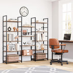 NUMENN Triple 5 Tier Bookshelf, Wide Book Shelf - Image 4
