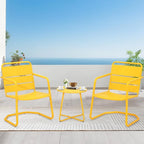 MELLCOM 3 Piece Patio Set, Small Patio Furniture Set by MELLCOM