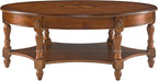 Solid Wood Oval Coffee Table - Image 6