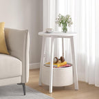 sthmec Small Round Side End Table Set of 2 - Image 2