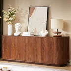 64" Fluted TV Stand for TVs up to 75 inch, Modern Entertainment Center - Image 4