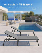 Aluminum Chaise Lounge Ourdoor - Image 4