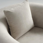 Acanva Luxury Modern Tight Curved Back Velvet Sofa, Minimalist Style Comfy Couch - Image 8