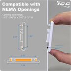 ICC 4-Port Modular Furniture Faceplate - Image 4