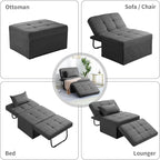 BIGSYY Sofa Bed, Dark Grey - Image 5