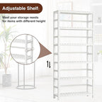 VASMIA 6-Tier Bamboo Shelf, Bamboo Storage Shelving Unit, Tall Bookcase - Image 7