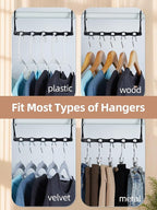 HOUSE DAY Space Saving Hangers, 8 Pack, Collapsible Closet Organizer, Smart - Image 3