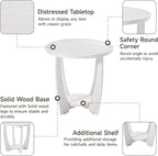 COZAYH Rustic Farmhouse end Table - Image 4