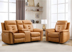ANJ 2-Piece PU Leather Recliner Sofa Set by ANJ