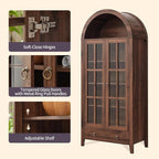 RowyPoey Farmhouse Arched Cabinet - Image 6