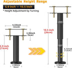 Wlrrcwdttc 2 Pcs Adjustable Height Bed Support Legs 5.9-10.5 inch, Bed Frame - Image 2