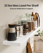 AMADA HOMEFURNISHING 23.6" L Floating Shelves, Wall Shelves Set of 3 - Image 5