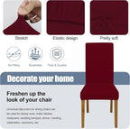 BIETYONE Stretch Dining Chair Covers Set of 4, Soft Removable Washable Kitchen - Image 3
