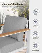 Aluminum Outdoor Patio Furniture Set - Image 7