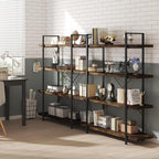 OtterOasis Bookshelf Set, Heavy Duty 4-Tier Industrial Bookcase, 120lbs Shelf - Image 7