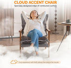 VINGLI Mid-Century Modern Cloud Accent Armchairs Set of 2 - Image 4