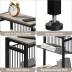 Small Side Table Set of 2 for Small Space, 3-Tier Narrow End Table - Image 6
