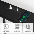 MAHANCRIS Console Table with Power Outlet, Industrial Entryway Table with USB - Image 7