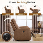 ANJ Power Oversized Reclining Sofa Couch, Breathable Faux Leather 3-Seater - Image 4