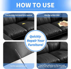 Leather Repair Patches, 17X158 Inch Self-Adhesive Leather Repair Tape, Stretch - Image 4