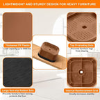 shouwuhho 4 Pack Furniture Risers Adjustable Bed Risers Heavy Duty Lifts Height - Image 5