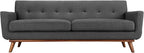 Modway Engage Mid-Century Modern Upholstered Fabric Sofa in Gray - Image 3