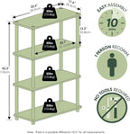Furinno Turn-N-Tube 4-Tier Multipurpose Shelf Display Rack - Image 3