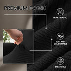 5-Piece Recliner Sofa Covers, Stretch Geometric Strokes Jacquard Recliner Sofa - Image 3