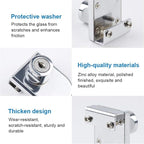 2Pcs Glass Cabinet Lock with Keys, Display Case Lock - Image 2