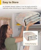 RELEANY Area Rugs 2'x6' Runner Rug Non Slip Washable - Image 7